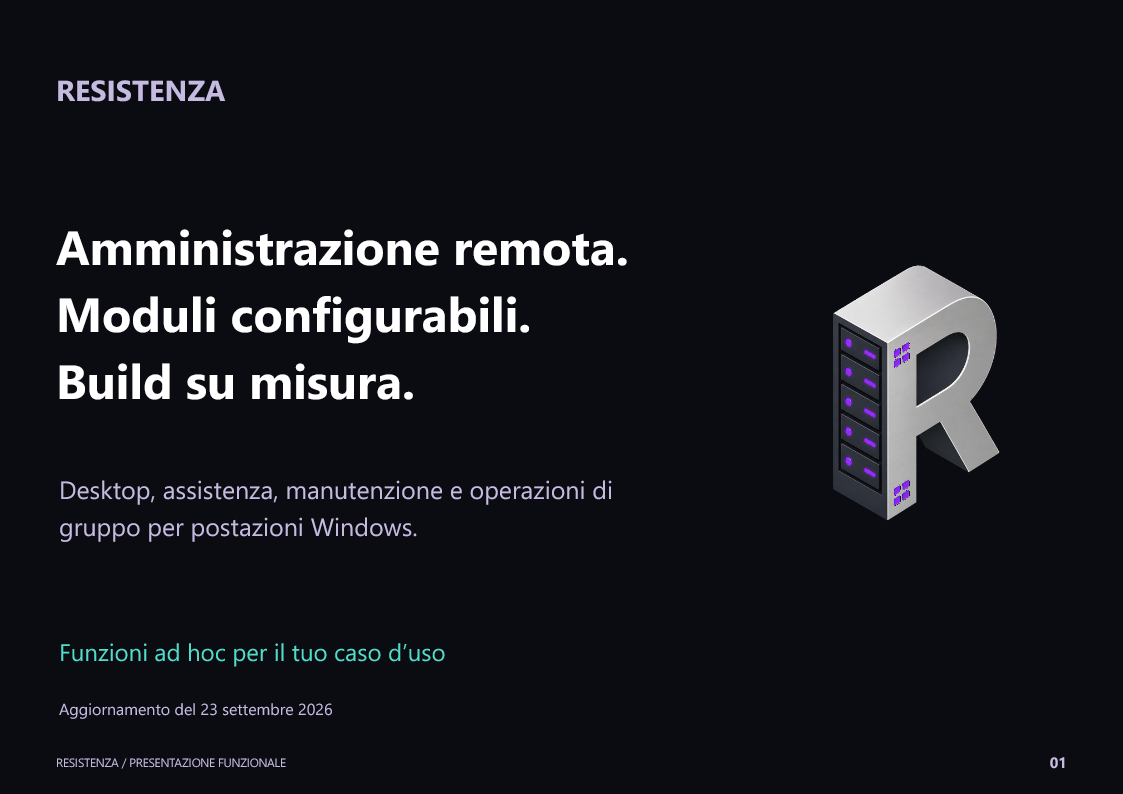 Copertina della presentazione Resistenza